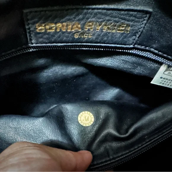 Vintage Sonia Rykiel Black Sophisticated Shoulder Bag ❌90% OFF SALE❌ - Picture 8 of 17